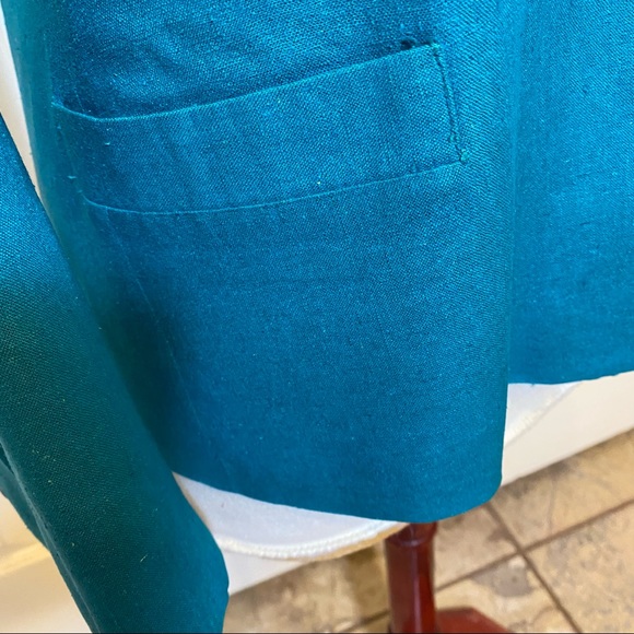 Vintage1970s 100% Raw Silk 3-pc Blazer/skirt/slacks Jacket Hong Kong, 12 TALL - Picture 8 of 15